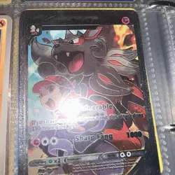 Pokemon Hisuian Arcanine HP130 Sharp Fang Gold Foil Fan Art Card - Image 1