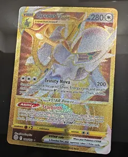 Pokemon TCG Arceus VSTAR (Secret) 184/172 SWSH09 Brilliant Stars NM - Image 1