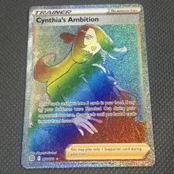 Pokemon Cynthia's Ambition Secret Rare SWSH09: Brilliant Stars 178/172 NM - Image 1
