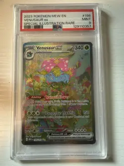 Pokemon Venusaur EX 198/165 Scarlet & Violet 151 Special Illustration Rare PSA 9 - Image 1