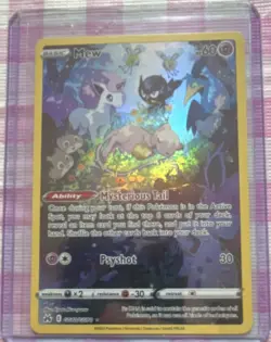 Pokemon Mew Ultra Rare Holo GG10/GG70 Crown Zenith Galarian Gallery 60 HP 2023 - Image 1