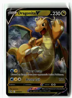 Dragonite V ⭐ 049/078 Holo V Rare Pokemon GO 2022 Pokemon NM - Image 1