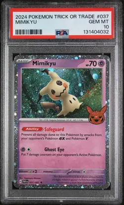 2024 POKEMON TRICK OR TRADE #037 MIMIKYU PSA 10 - Image 1