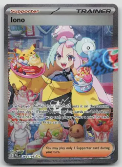 Pokemon Iono 269/193 Sv02: Paldea Evolved Full Art Holo Trainer SIR LP - Image 1