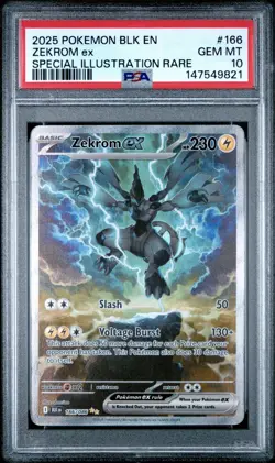 PSA 10 ZEKROM EX 166/086 SPECIAL ILLUSTRATION RARE BLACK BOLT POKEMON ⚡ - Image 1