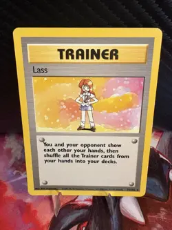 1999 Pokemon Base Set Lass 75/102 WOTC Trainer LP Vintage Unlimited Non-Holo - Image 1