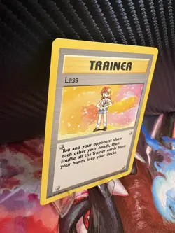 1999 Pokemon Base Set Lass 75/102 WOTC Trainer LP Vintage Unlimited Non-Holo - Image 4