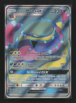 Alolan Muk GX 138/147 Rare Ultra Burning Shadows Pokemon Near Mint - Image 1