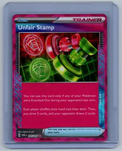 Unfair Stamp 165/167 ACE SPEC Rare Twilight Masquerade Pokemon Near Mint - Image 1