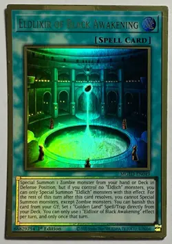 Eldlixir Of Black Awakening MGED-EN049 (NM) Gold Rare 1st Edition Yu-Gi-Oh! TCG - Image 1