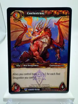 World of Warcraft TCG Foil Promo Twilight of the Dragons Caelestrasz - Image 1