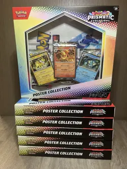 [Lot Of 6] Prismatic Evolutions Poster Collection Pokemon SV8.5 Factory Sealed - Image 1