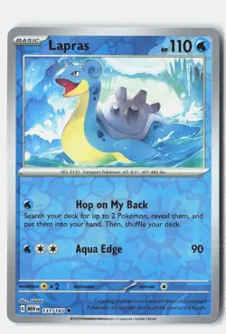 Lapras Reverse Holo 131/165 Uncommon 151 Pokemon Near Mint - Image 1