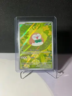 Pokemon Mega Evolution Perfect Order Rowlet Full Art Illustration Rare #90/88 - Image 1