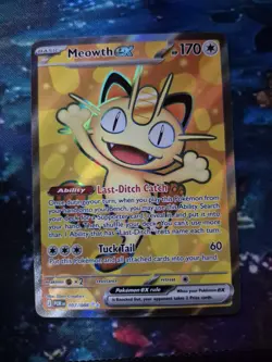 Pokemon Meowth Ex Full Art TCG Perfect Order 107/088 Near Mint - Image 1