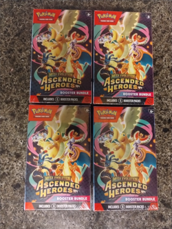 Pokemon TCG Ascended Heroes Booster Bundle New Factory Sealed x4 Boxes - Image 1