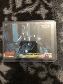 Pokemon TCG Mechanical Mewtwo Pokemon Topps Mewtwo Strikes Back #6 Blue Logo - Image 1