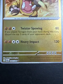 Hippowdon 040/088 Perfect Order Pokemon Miscut - Image 3