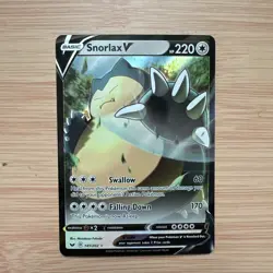Snorlax V 141/202 Pokemon TCG Sword & Shield Base Set NM - Image 1