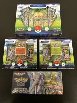 Pokemon TCG: Sword & Shield Lot GO Special Set 2 Pin Collection & Exeggutor V - Image 1