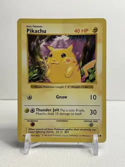 Pikachu - Pokemon Base Set - Red Cheeks SHADOWLESS 58/102 - Image 1
