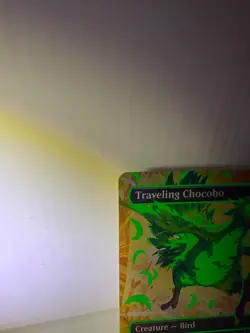MTG Final Fantasy 2025 #0551D- Traveling Chocobo Neon Green Foil - Image 3