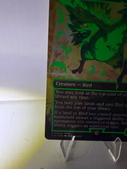 MTG Final Fantasy 2025 #0551D- Traveling Chocobo Neon Green Foil - Image 4