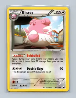 Blissey 82/108 Holo Rare Dark Explorers Pokemon Lightly Played - Image 1