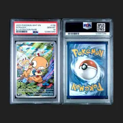 2025 POKEMON WHT EN-WHITE FLARE ILLUSTRATION RARE #138 SCRAGGY PSA 10 - Image 1