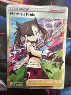 Pokemon TCG Marnie's Pride Full Art Holo Ultra Rare Brilliant Stars 171/172 - Image 2