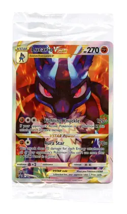 NM Lucario VSTAR SWSH291 *SEALED* Pokemon Crown Zenith Black Star Promo - Image 1