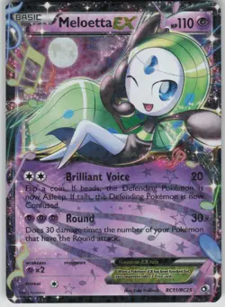 Pokemon Meloetta EX Ultra Rare Legendary Treasures: Radiant Collection RC11/RC25 - Image 1