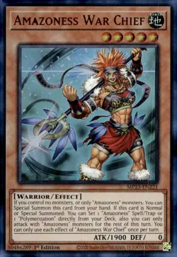 Yu-Gi-Oh! Amazoness War Chief 1st Ed. MP23-EN221 Ultra Rare NM/LP x1 - Image 1