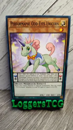 Yu-Gi-Oh! Performapal Odd-Eyes Unicorn / LEDD ENC07 1st Edition NM - Image 1