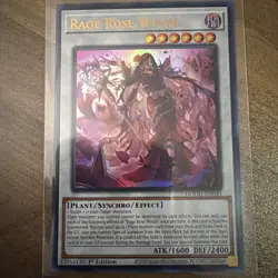 YuGiOh ~ Rage Rose Witch DOOD-EN040 ~ Doom Of Dimensions ~ Ultra Rare 1st Ed - Image 1