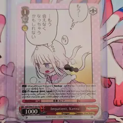Weiss Schwarz Miss Kobayashi's Dragon Maid Kanna Impatient Promo KMD/W96-E103S … - Image 1