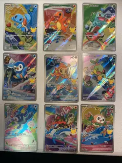 Pokemon 2026 First Partner Illustration Collection Series 1 Promo set (9 cards) - Image 1