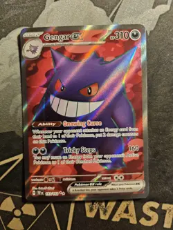 Gengar EX 193/162 Temporal Forces Ultra Rare Full Art Holo Pokemon Card - LP - Image 1