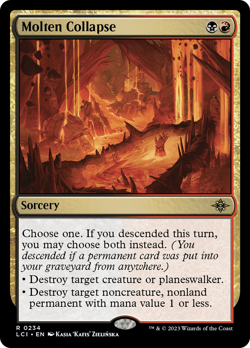 Molten Collapse The Lost Caverns of Ixalan NM Sorcery Rare MAGIC CARD ABUGames - Image 1