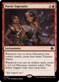 Poetic Ingenuity The Lost Caverns of Ixalan NM Enchantment Rare CARD ABUGames - Image 1