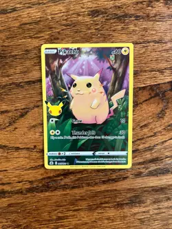 Pokemon Pikachu Full Art 25th Anniversary Basic Card - Image 1