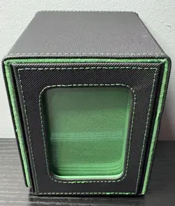 Mage Tech Card Deck Box For MTG Commander-Black & Green - Image 2