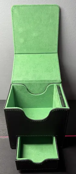 Mage Tech Card Deck Box For MTG Commander-Black & Green - Image 3