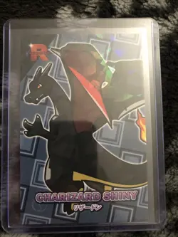 Full Art Team Rocket Pokemon Card Database Shiny Charizard Low Pop Card (A) - Image 1