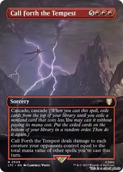 Call Forth the Tempest (Borderless) [LTC - 509] - NM TCG MTG - Image 1