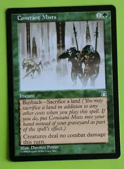 MTG CONSTANT MISTS x1, Stronghold. Excellent. Pre Modern. - Image 1