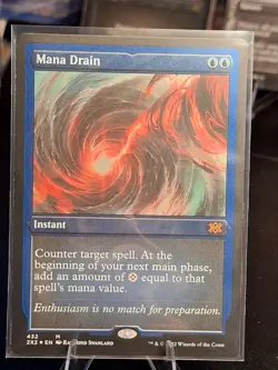 MTG English Mana Drain Etched Foil Double Masters 2022 - Image 1