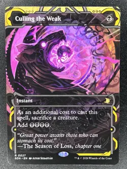 Culling The Weak 0027 Regular Borderless MTG: Secrets of Strixhaven NM - Image 1