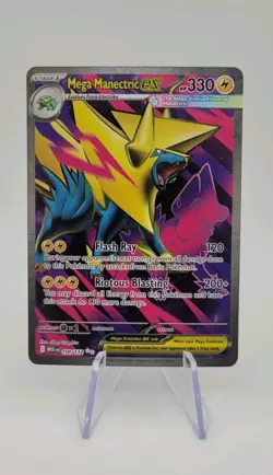 Pokemon TCG: Mega Manectric ex 158/132 Full Art Ultra Rare- Mega Evolution - NM - Image 1