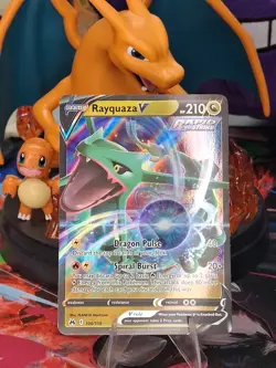 Pokemon - Rayquaza V #100/159 – Ultra Rare – Near Mint – Crown Zenith - Image 1